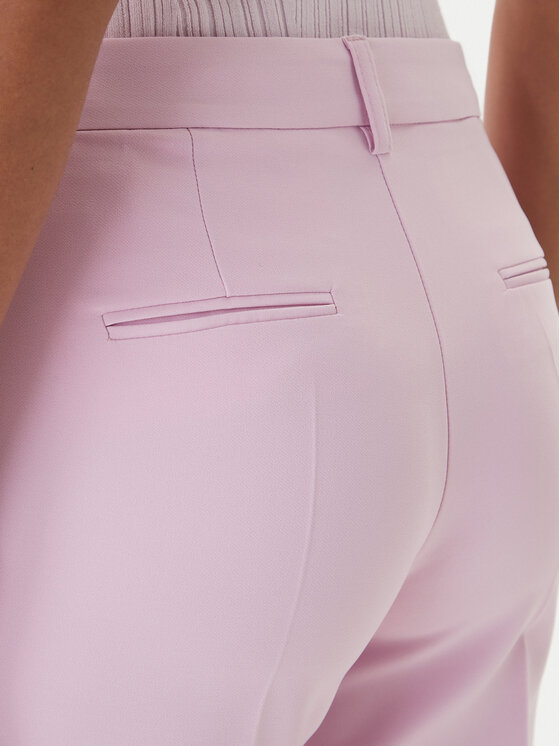 Fracomina Fracomina Spodnie materiałowe FR26SV4002W42901 Różowy Slim Fit