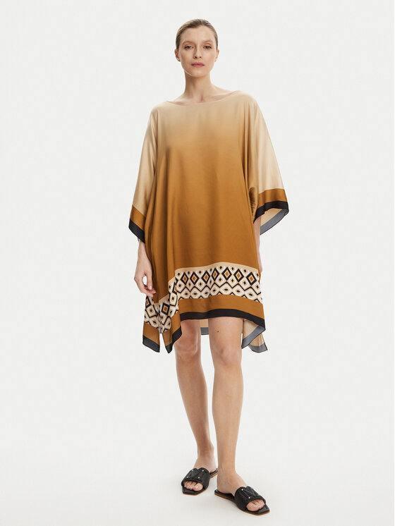 Max Mara Beachwear Max Mara Beachwear Pareo Canzone 2516691049600 Bež Relaxed Fit
