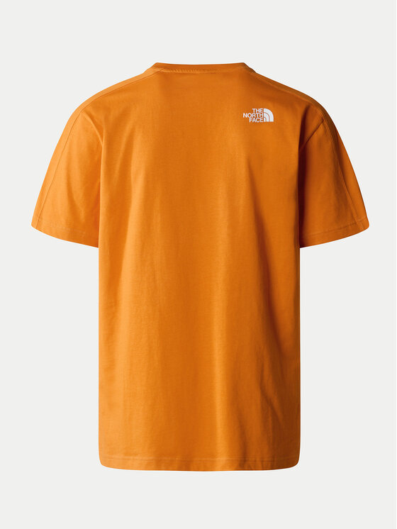 The North Face The North Face T-Shirt NF0A87FF Pomarańczowy Regular Fit