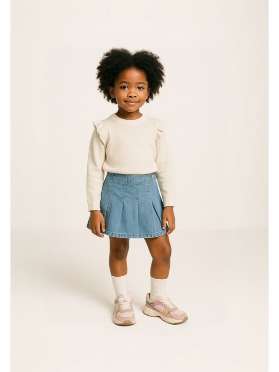 MINOTI MINOTI Sweter 12JUMPER 2 Biały Regular Fit