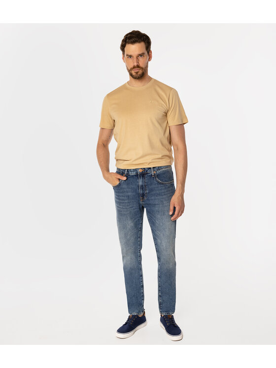 Lee Cooper Lee Cooper Jeansy LONDON 1087 Granatowy Tapered Fit