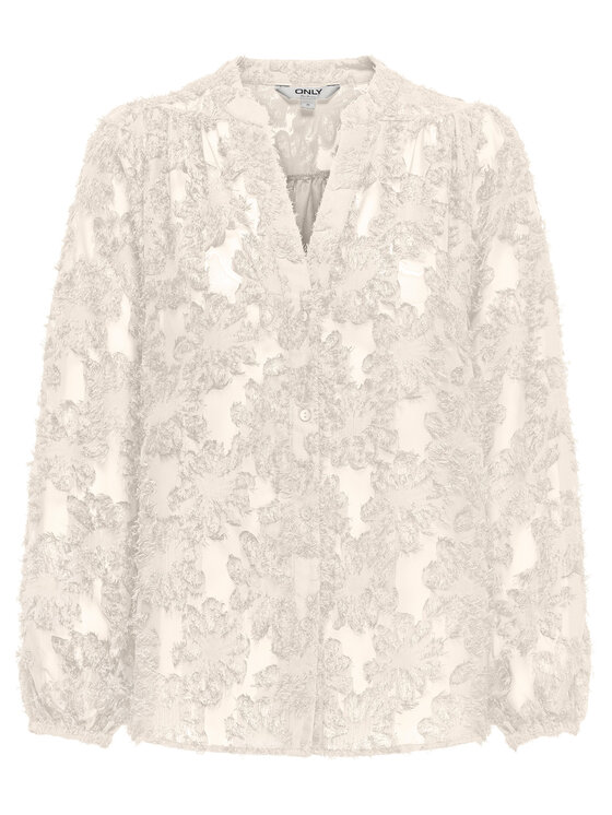 ONLY ONLY Μπλουζάκι Korsa 15360837 Μπεζ Oversize