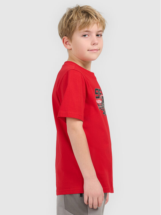 4F 4F T-Shirt ESPORTS RACING Czerwony Regular Fit