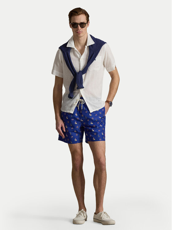 Polo Ralph Lauren Polo Ralph Lauren Úszónadrág 710B14030001 Sötétkék Classic Fit