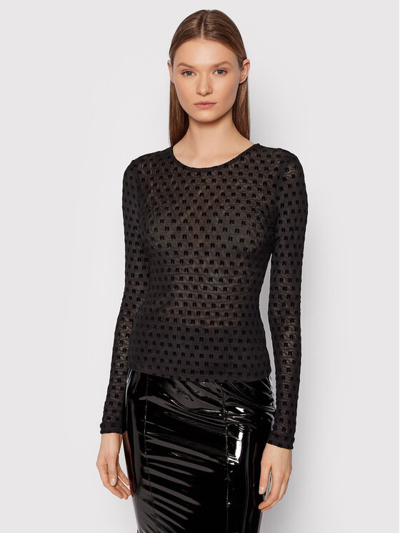 ROTATE Bluza Zilda RT852 Črna Regular Fit