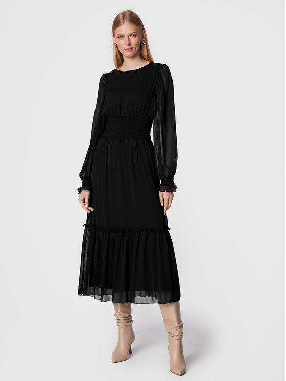NA-KD Rochie de zi 1100-006353-0002-581 Negru Regular Fit