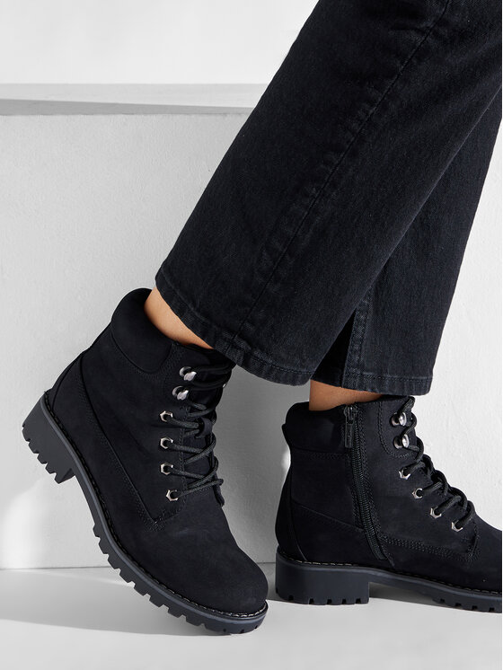 Jenny Fairy Jenny Fairy Trapper stila apavi WS722-28G Melns