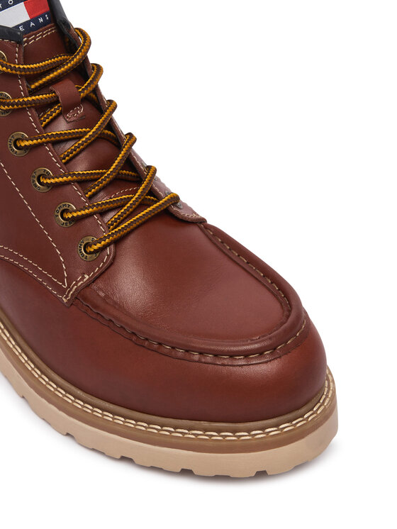 Tommy Jeans Tommy Jeans Trzewiki Archive '01 American Lth Boot EM0EM01779 Brązowy
