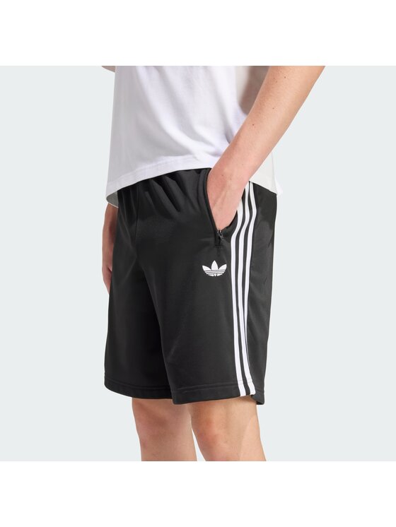 adidas adidas Szorty materiałowe Firebird Czarny Regular Fit
