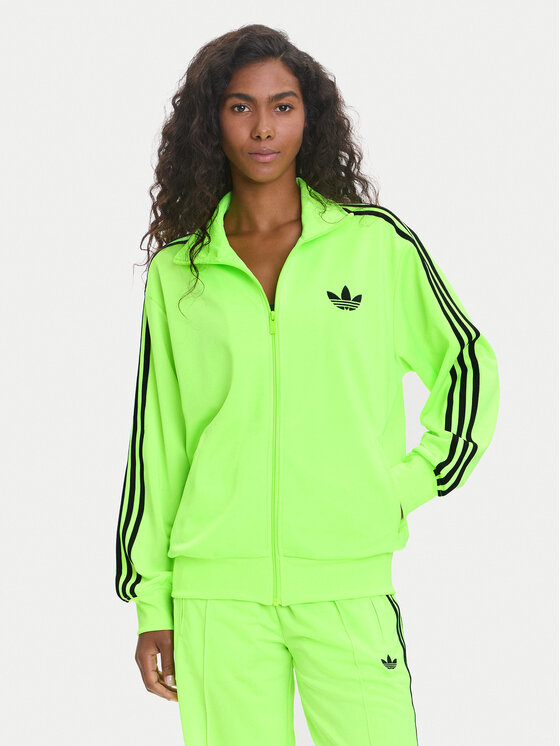 adidas adidas Bluză adicolor Classic Firebird JX7859 Verde Loose Fit