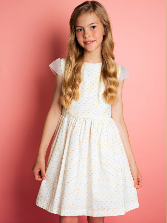 minimi minimi Sukienka elegancka 11/22 Écru Regular Fit