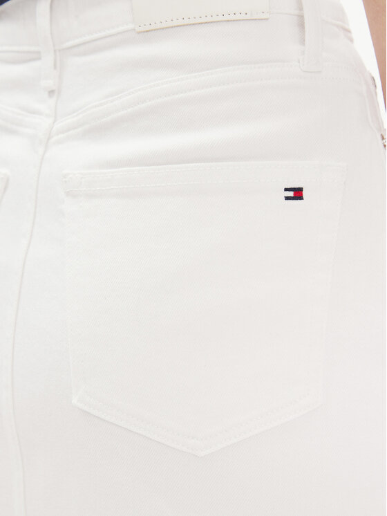 Tommy Hilfiger Tommy Hilfiger Gonna di jeans WW0WW41341 Bianco Regular Fit
