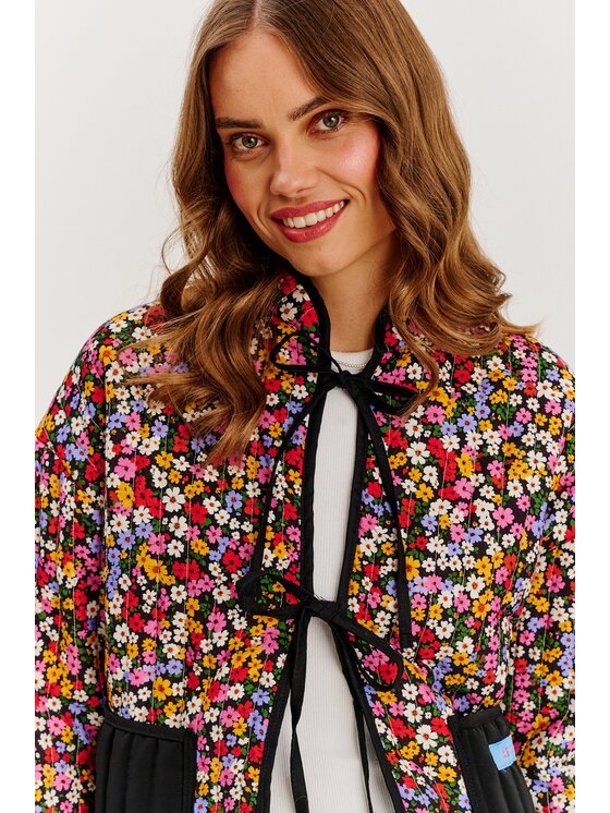 NAOKO NAOKO Prechodná bunda Blossom Charm Čierna Regular Fit
