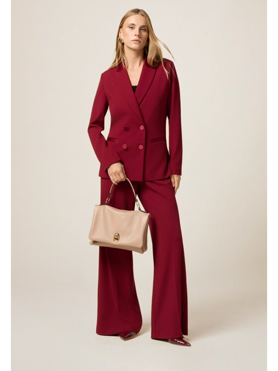 Oltre Oltre Giacca di transizione Q782R004561N026 Rosso Slim Fit