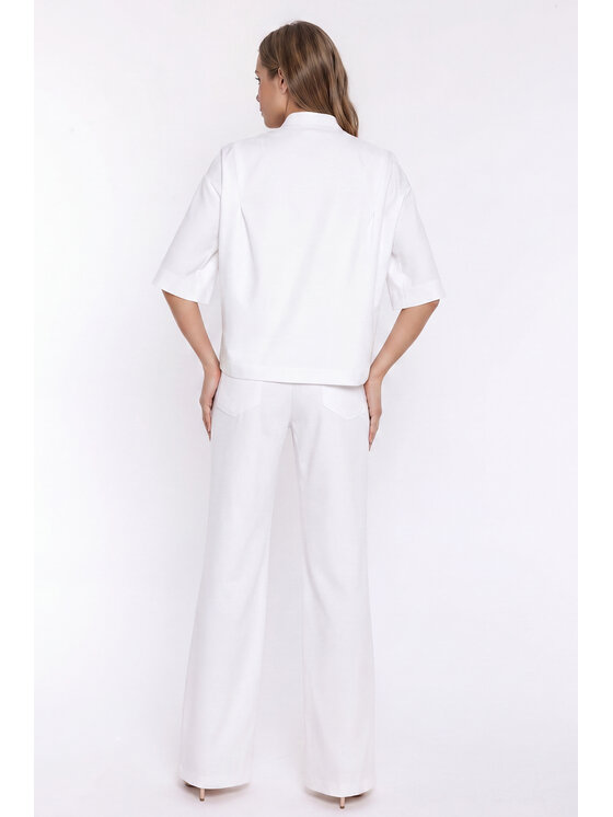 NIFE NIFE Sako Z101 Bílá Modern Relaxed Fit