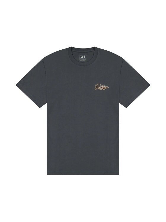 Lee Lee T-shirt FLAG TEE Nero Regular Fit