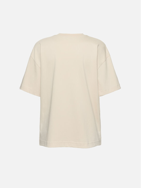 La Mania La Mania T-Shirt RIHO Beżowy Basic Fit