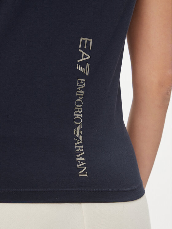 EA7 Emporio Armani EA7 Emporio Armani Tričko 8NTT66 TJFKZ 0555 Tmavomodrá Slim Fit