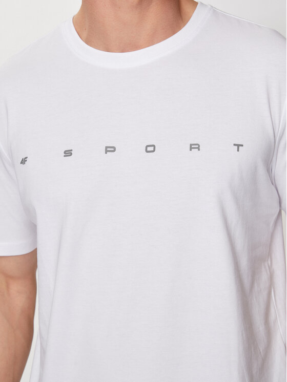 4F 4F T-shirt 4FWSS24TTSHM1283 Bijela Regular Fit
