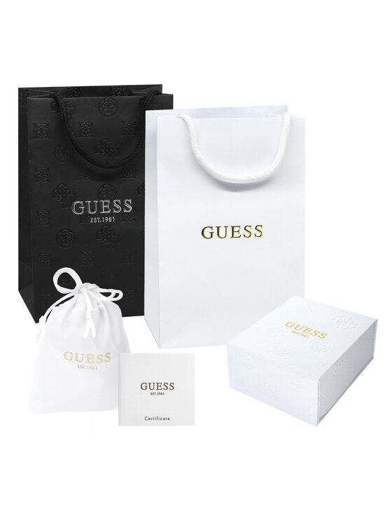 Guess Guess Naszyjnik UBN11225 Srebrny