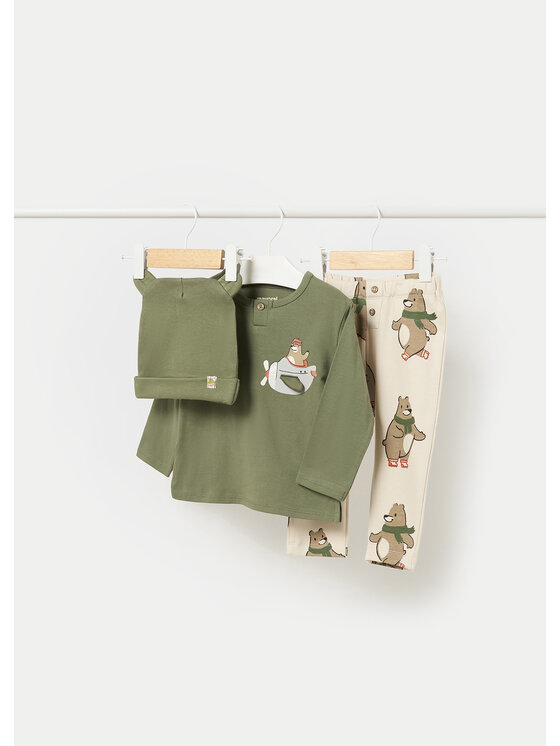Mayoral Mayoral Completo maglietta e pantaloni 2639 Verde Regular Fit