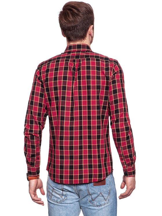 Wrangler Wrangler Camicia BUTTON DOWN Rosso Regular Fit