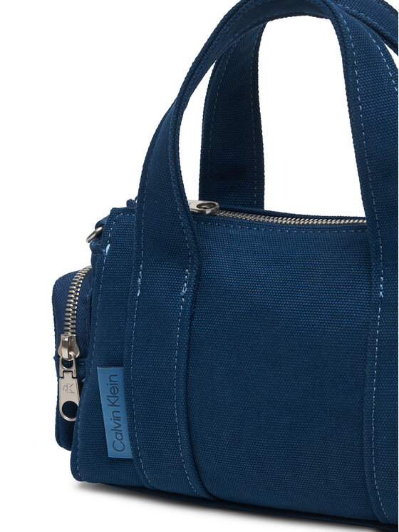 Calvin Klein Calvin Klein Geantă Webbing Strap Canvas Pocket Bag LV04F3464G Albastru