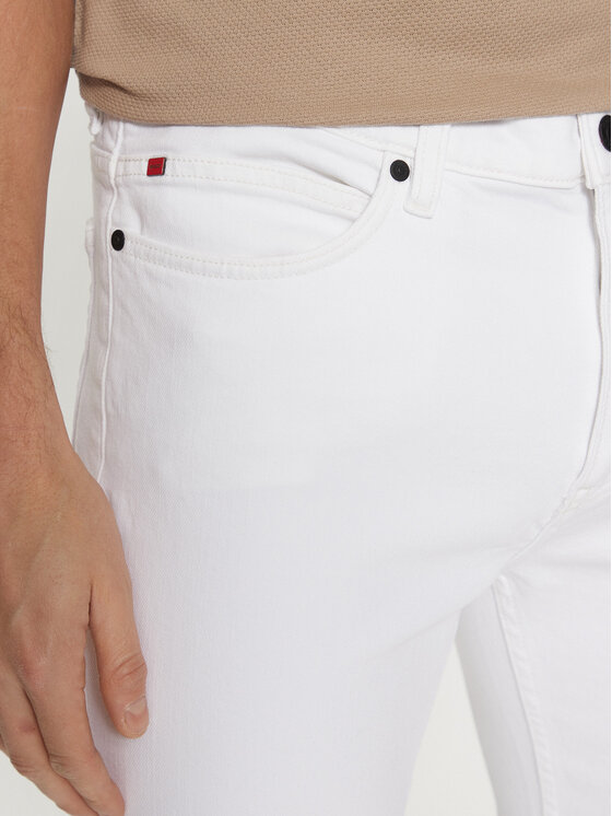 HUGO HUGO Jeans 50530605 Bianco Slim Fit