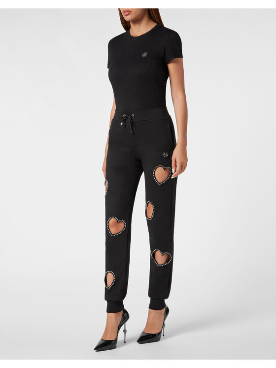 PHILIPP PLEIN PHILIPP PLEIN Joggers kalhoty 9979 Černá Regular Fit