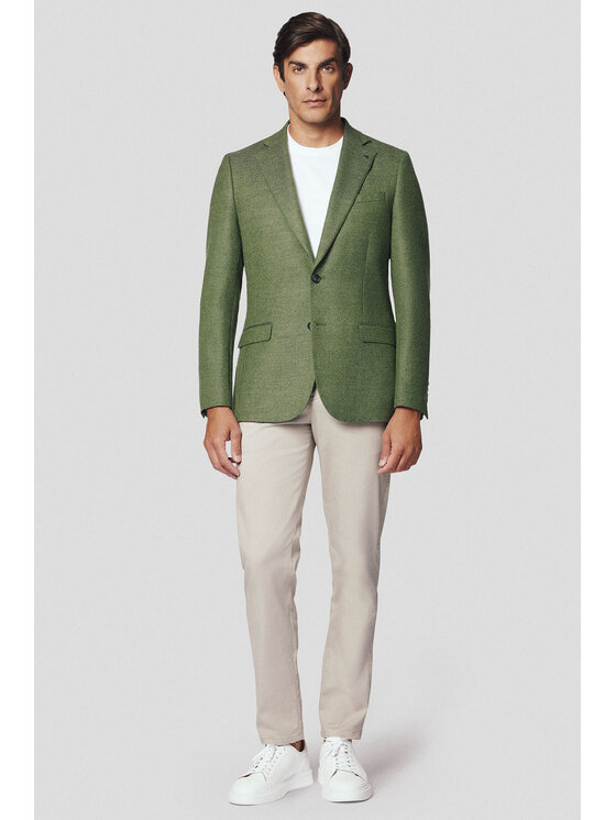 Lancerto Lancerto Marynarka Syracuse MA073224000012 Zielony Slim Fit