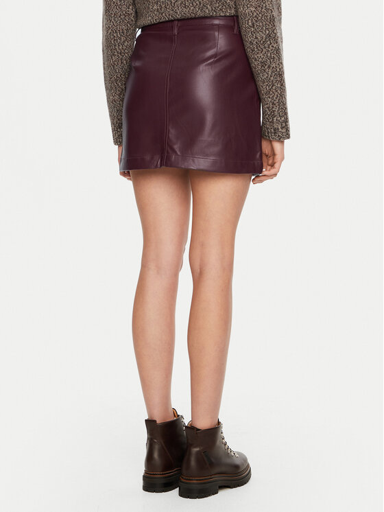 ONLY ONLY Krilo iz umetnega usnja Amazing 15331876 Bordo rdeča Slim Fit