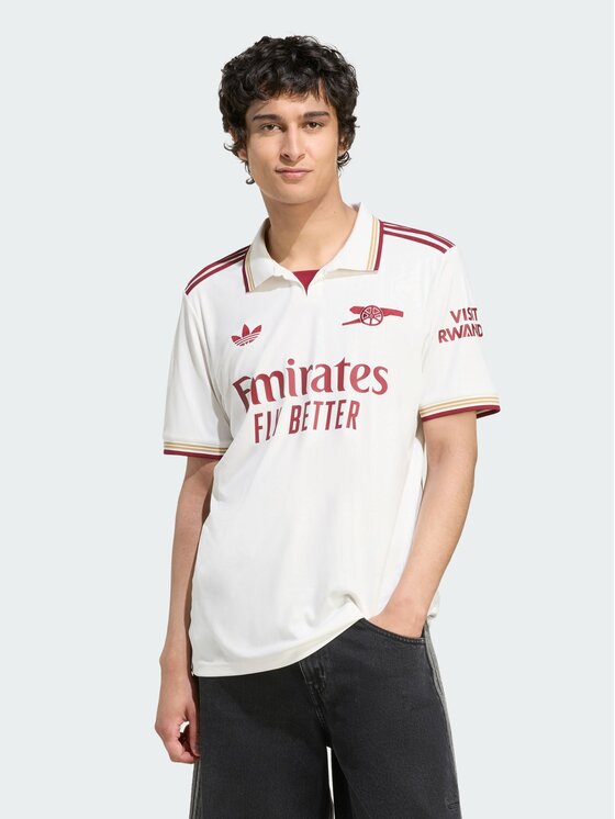 adidas adidas Koszulka techniczna Arsenal 25/26 Third Jersey Biały Slim Fit