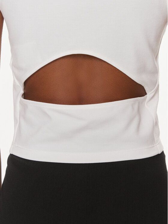 Calvin Klein Jeans Calvin Klein Jeans Top Archival J20J223107 Biały Slim Fit