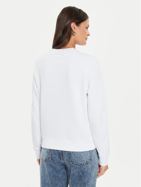 Guess Jeans Guess Jeans Felpa W4YQ10 KC811 Bianco Regular Fit