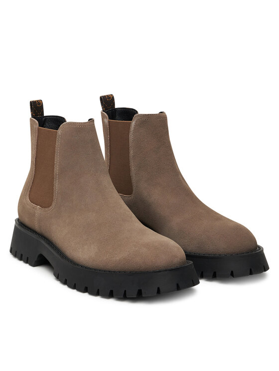 Guess Guess Kotníková obuv s elastickým prvkem FMTGOM SUE10 Hnědá