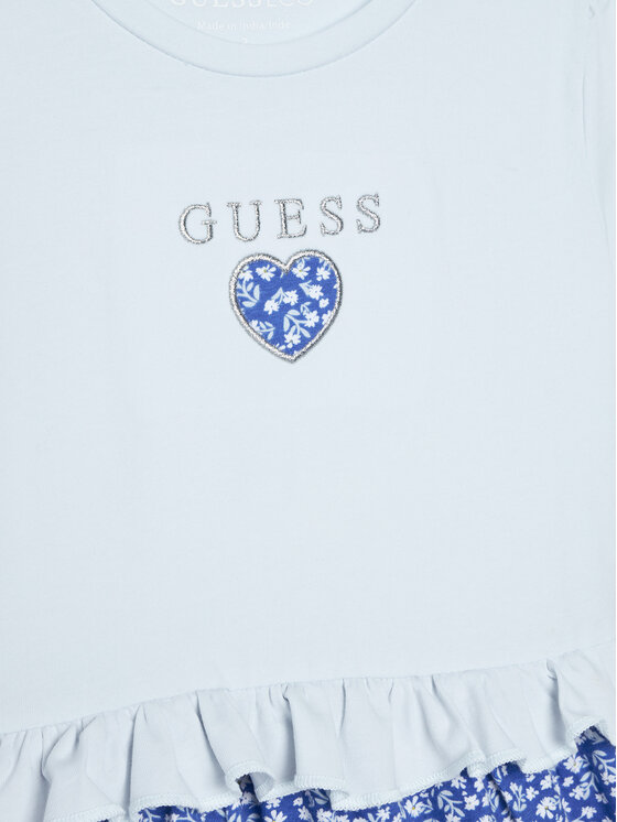 Guess Guess Φόρεμα καθημερινό K6GK01 K6YW4 Μπλε Regular Fit