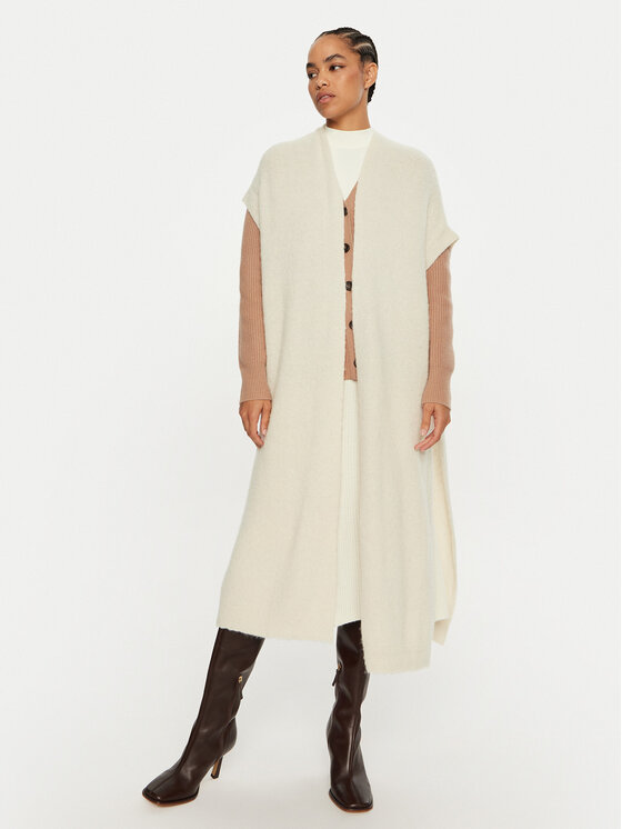 Dixie Dixie Kardigán M277K007A Fehér Relaxed Fit