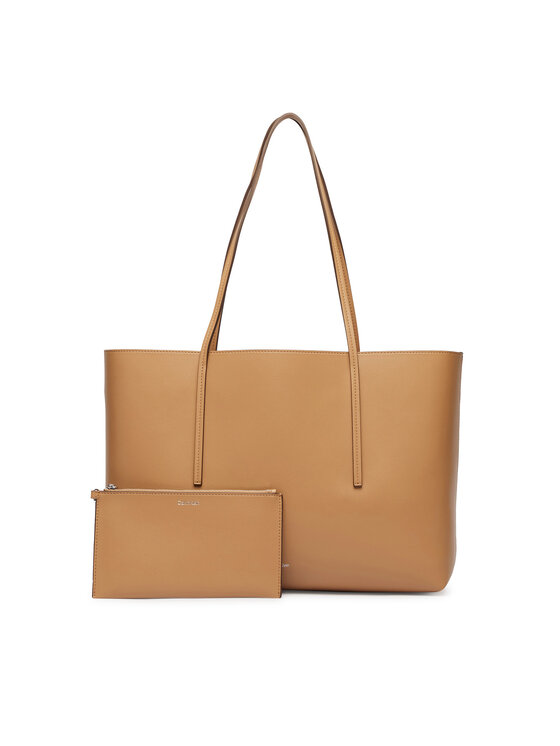 Calvin Klein Calvin Klein Soma Foil Logo Tote LV04F3274G Bēšs