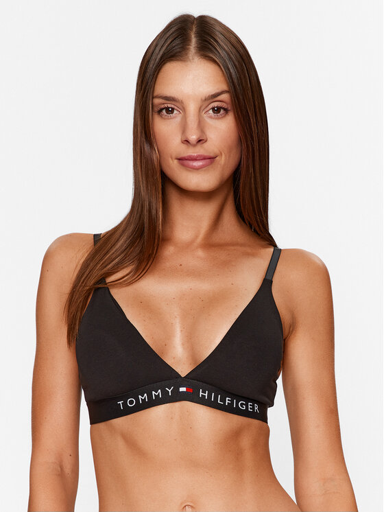 Tommy Hilfiger Grudnjak Brallete UW0UW04144 Crna