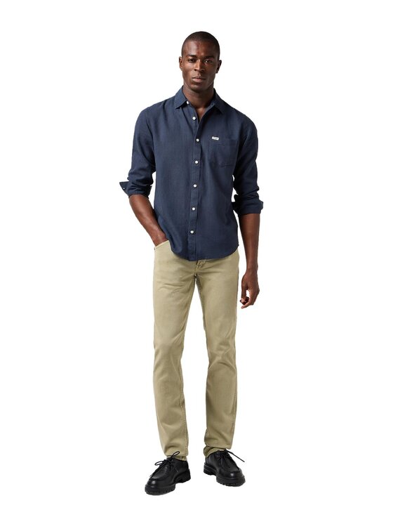 Wrangler Wrangler Srajca 112362751 Mornarsko modra Regular Fit