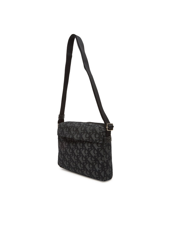 Calvin Klein Calvin Klein Ľadvinka Slouched Monogram Mini Zip Fligh LV04G3175G Čierna