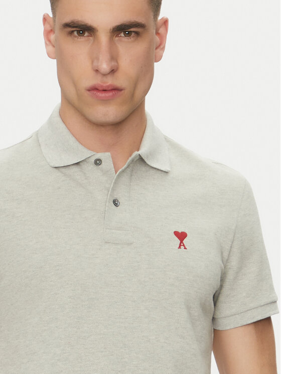 AMI PARIS AMI PARIS Polo majica BFUPL001.760 Siva Regular Fit