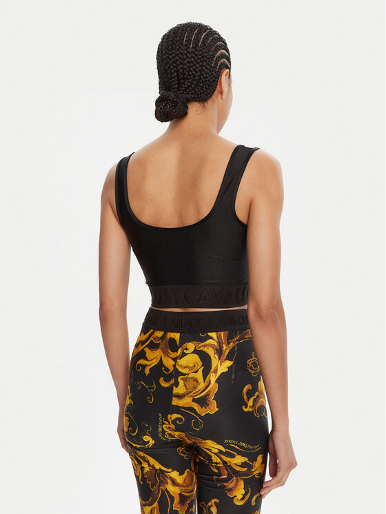 Just Cavalli Just Cavalli топ 79PAM204 J0108 Черен Slim Fit