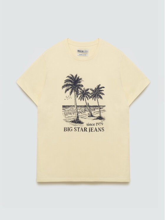 BIG STAR BIG STAR T-Shirt OMER Żółty Basic Fit