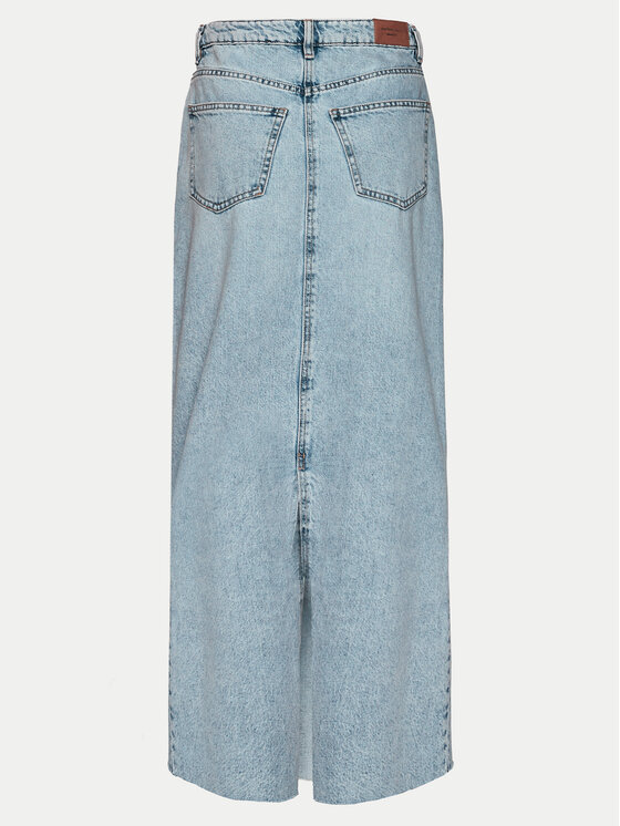 Gina Tricot Gina Tricot Jeans suknja 21426 Plava Regular Fit