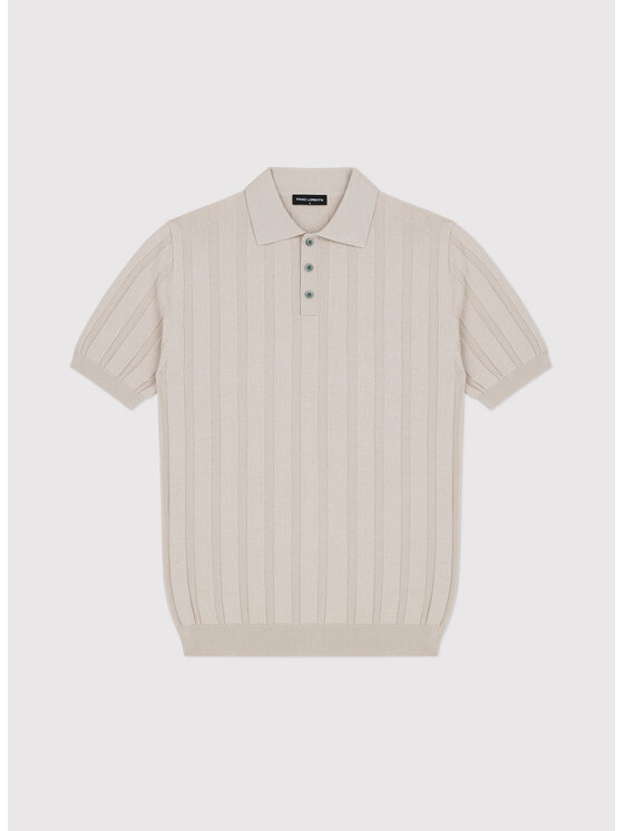 Pako Lorente Pako Lorente Polo P26WF-TX-011 Beżowy Regular Fit