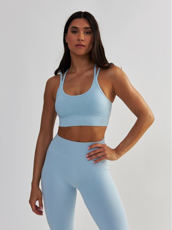 BeShaped BeShaped Biustonosz sportowy Bezszwowy Shape Up Niebieski
