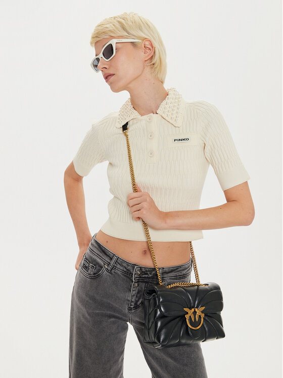 PINKO PINKO Handtasche Love Puff Mini Cl AI 24-25 PLTT 100039 A1EX Schwarz