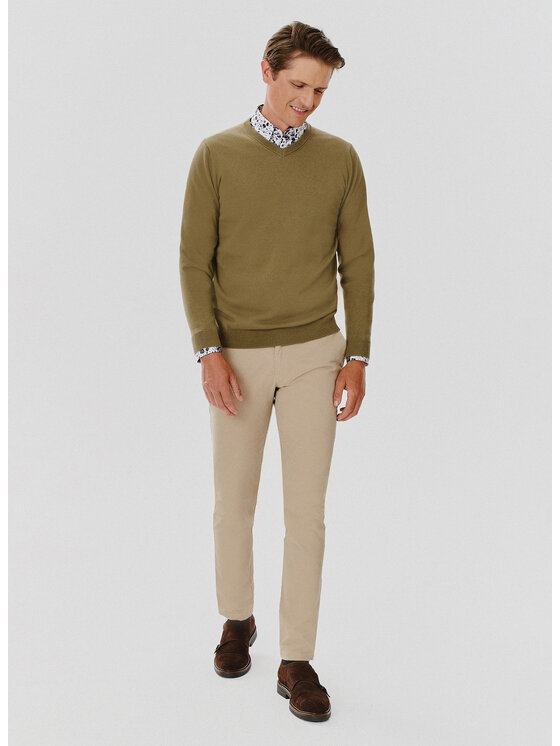 Pako Lorente Pako Lorente Sweter P24WB-2X-011 Zielony Classic Fit