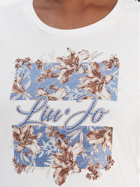 Liu Jo Liu Jo T-Shirt WA6493 JS923 Biały Regular Fit